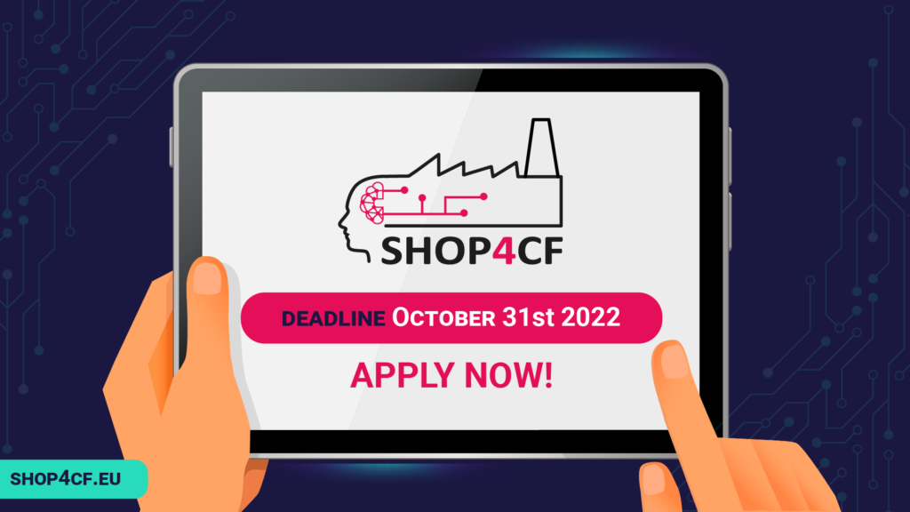 SHOP4CF’s third open call with ISDI Accelerator to offer €1,2M in equity-free funding to EU-based manufacturing companies, system integrators, and developers for the 4th Industrial Revolution